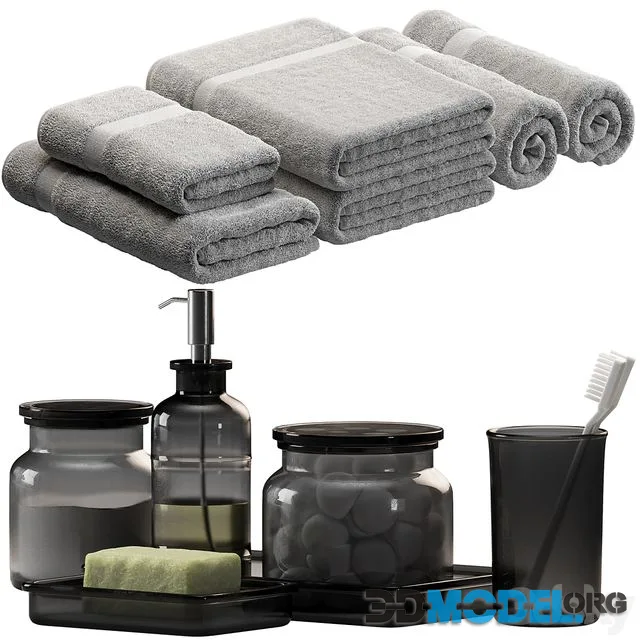 Towels 66 (set for bathroom interior)