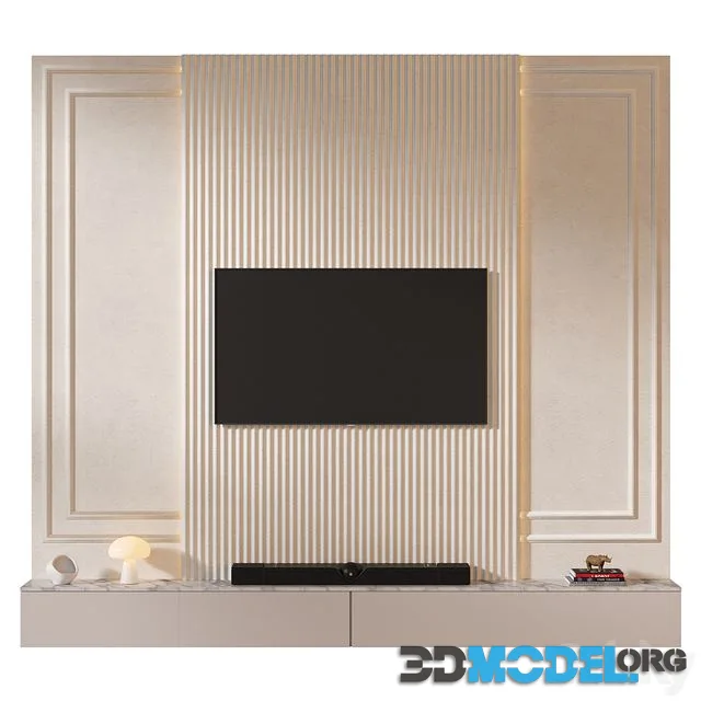 TV wall set 03