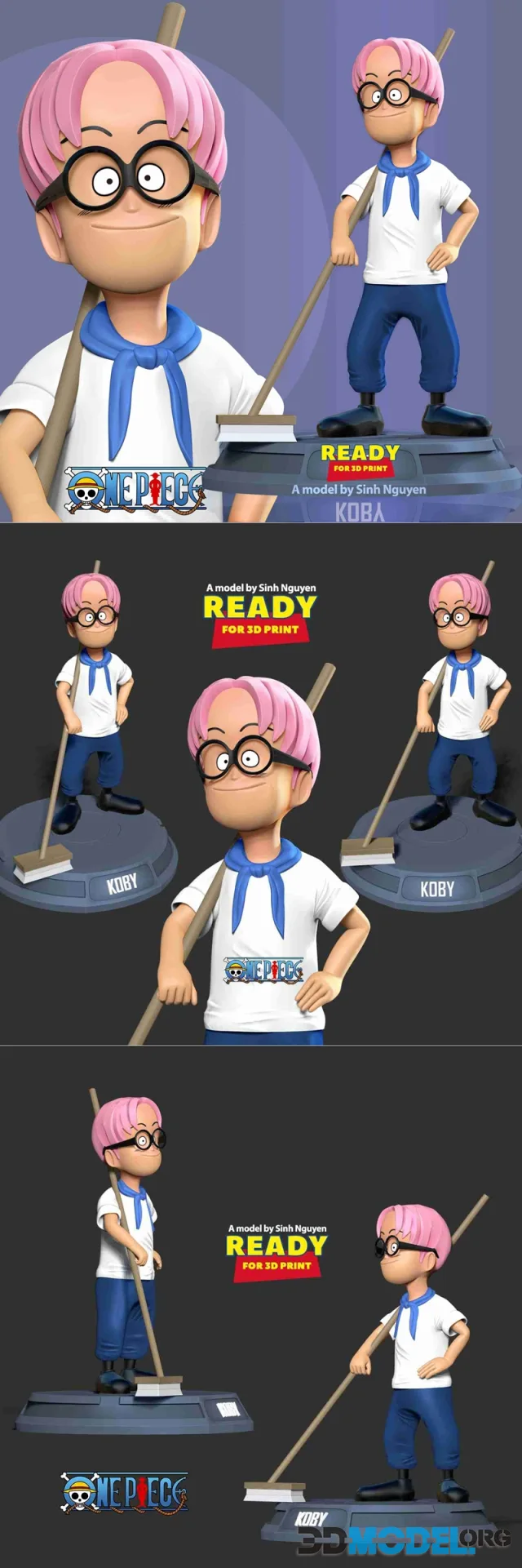 Kid Koby One Piece Fanart – Printable