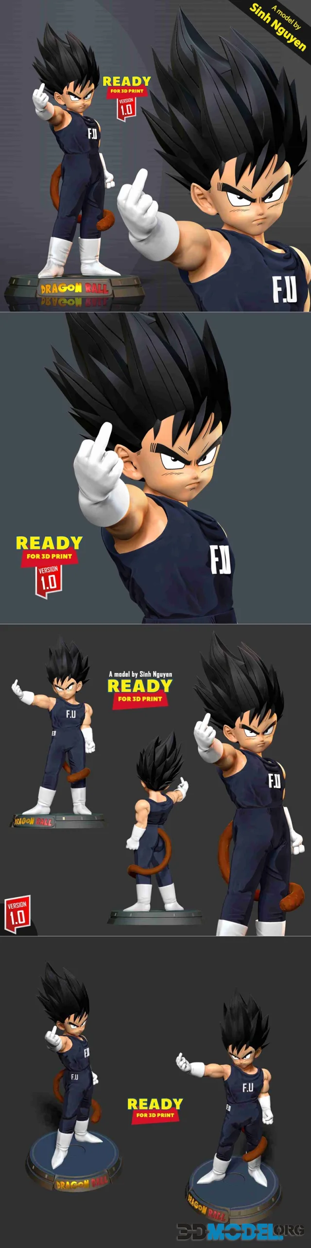 Little Prince Vegeta – Printable