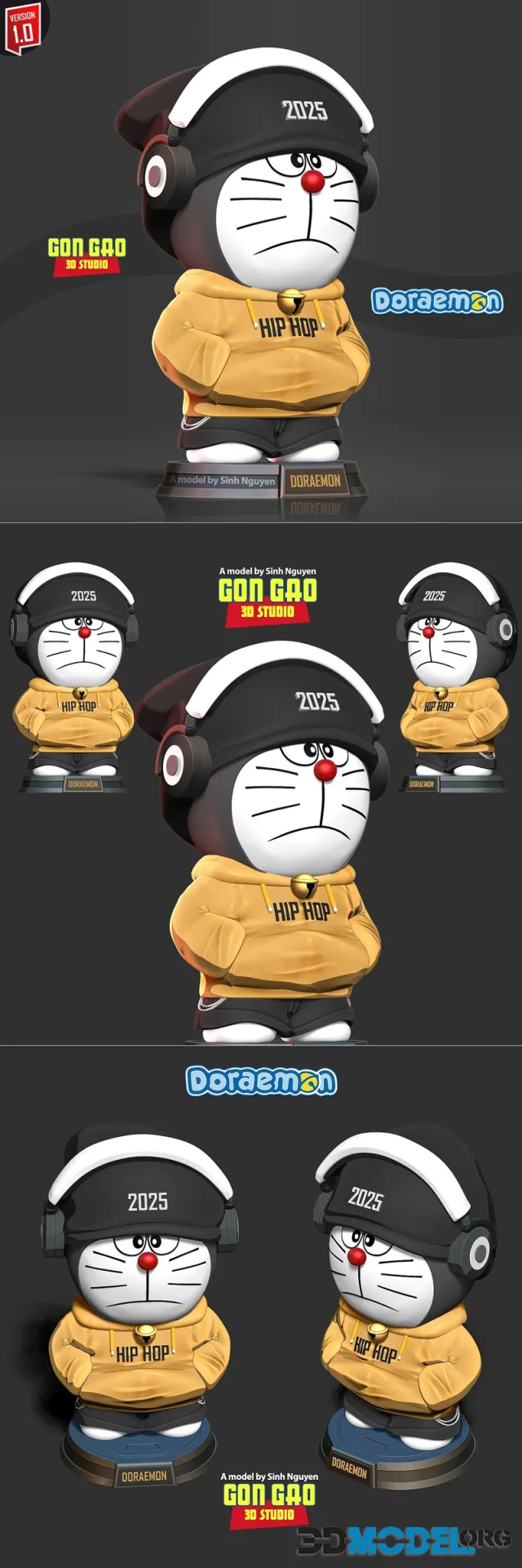 Doraemon Hip Hop – Printable