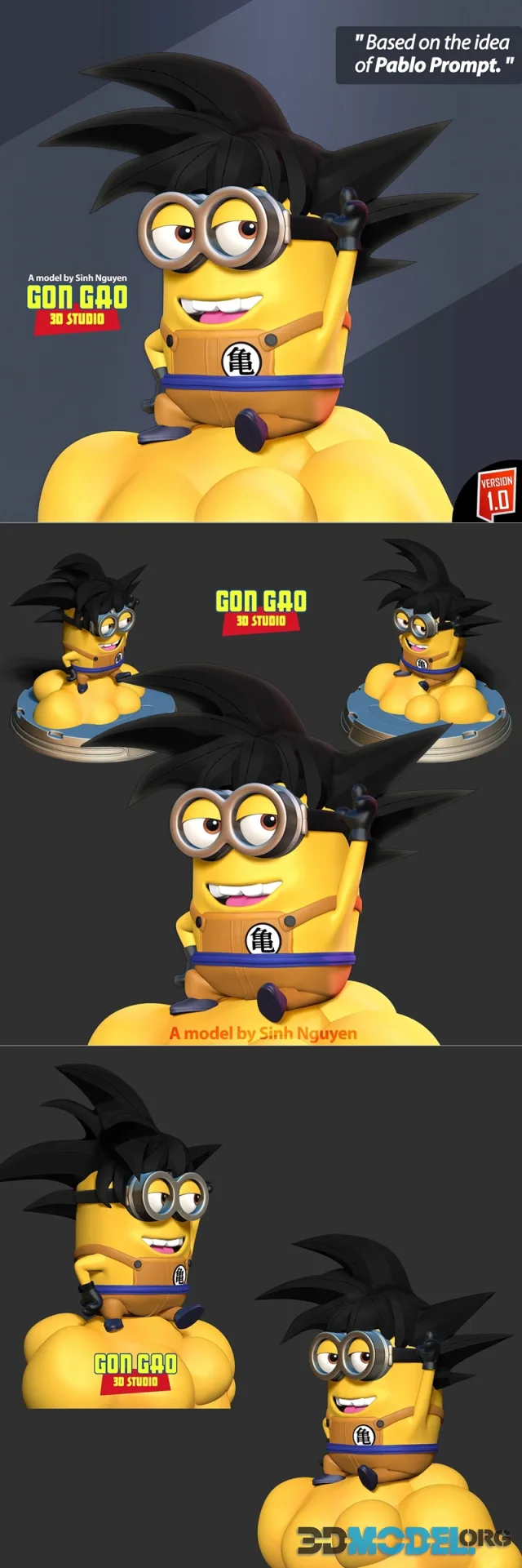 Songoku Minion – Printable