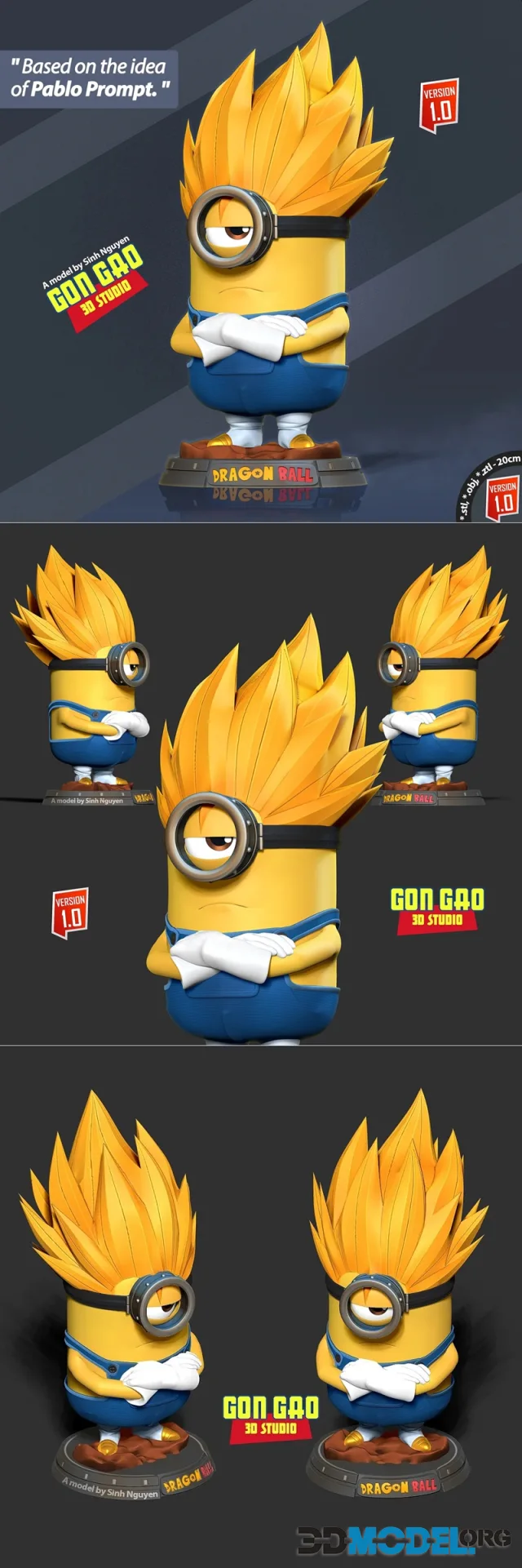 Vegeta Minion – Printable