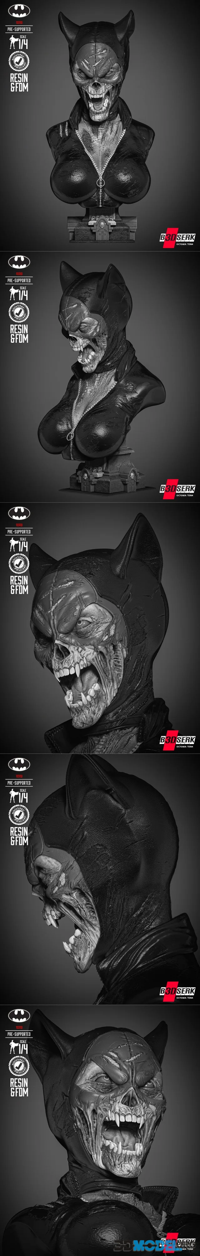 B3DSERK - Catwoman Dceased Bust – Printable