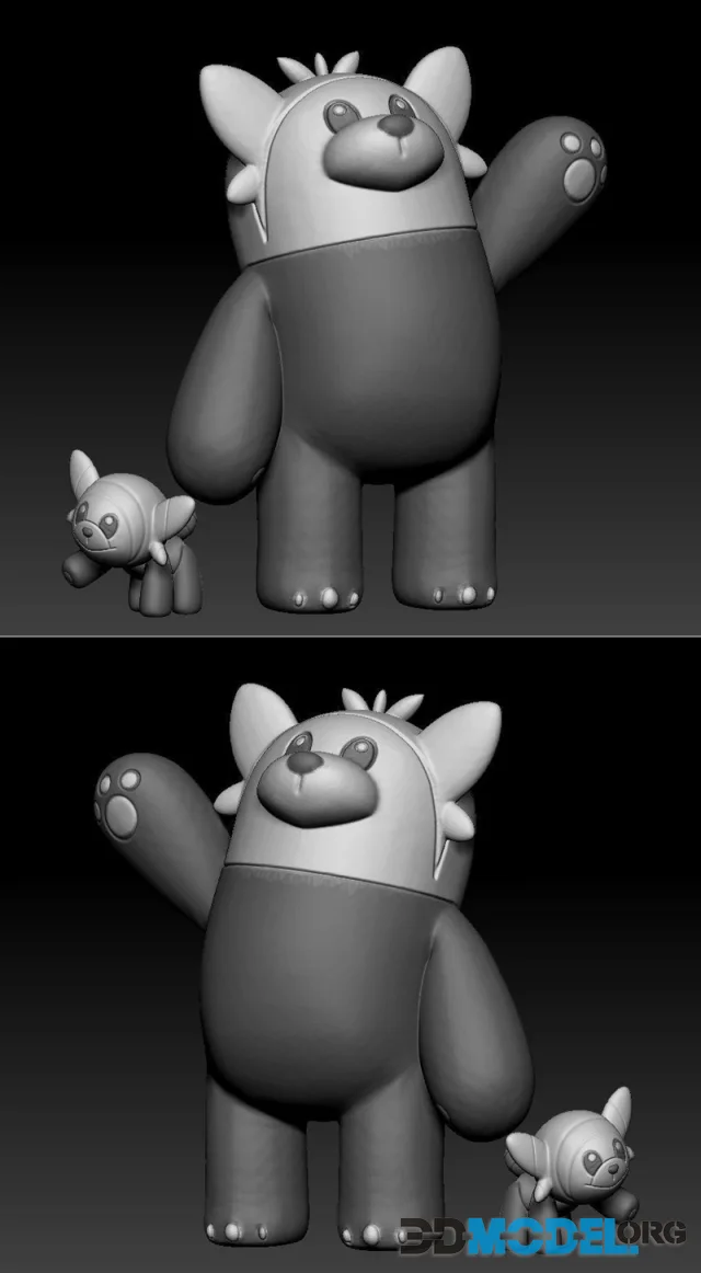 Pokemon Stufful and Bewear – Printable