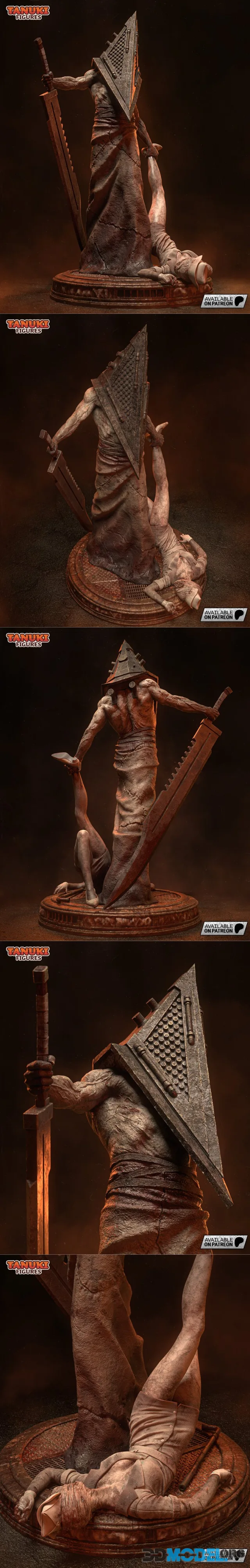 Tanuki Figures - Pyramid Head – Printable