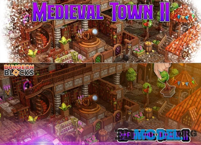 Medieval Town II – Printable