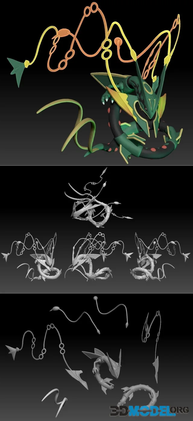 Pokemon Rayquaza Mega Evolution – Printable