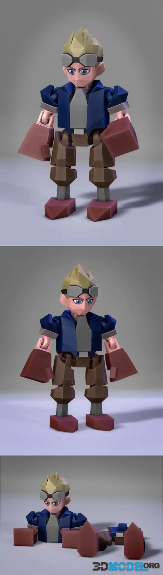 Flexi Low Poly Cid Highwind – Printable