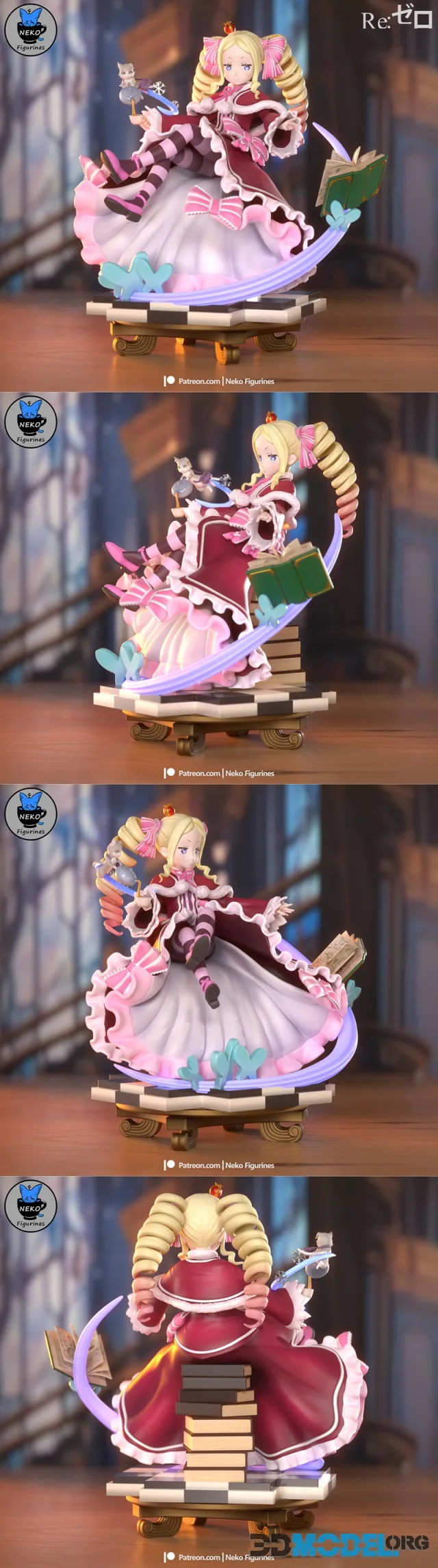 Neko Figurines - Beatrice Re Zero – Printable