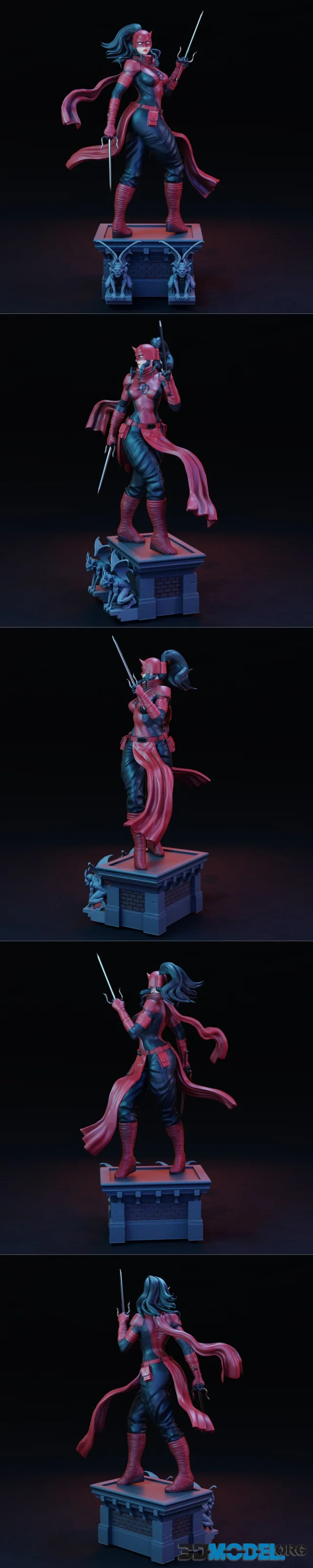 Elektra Daredevil Pose 01 – Printable