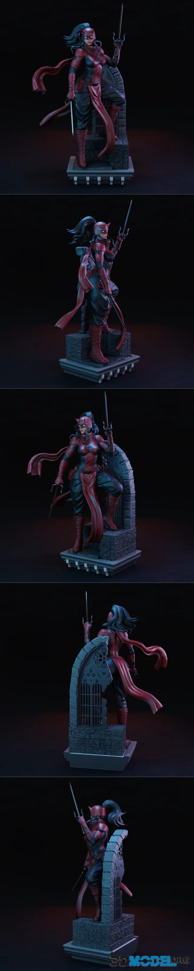 Elektra Daredevil Pose 02 – Printable