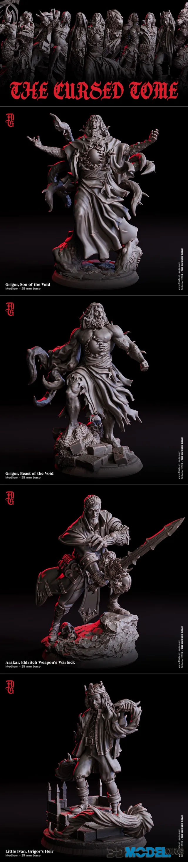 Flesh Of Gods - The Cursed Tome October 2024 – Printable