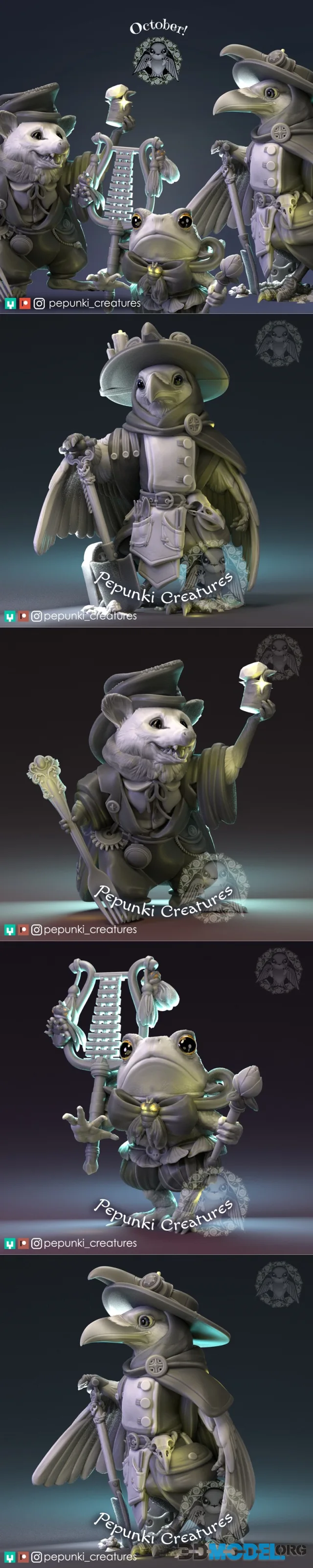 Pepunki Creatures October 2024 – Printable
