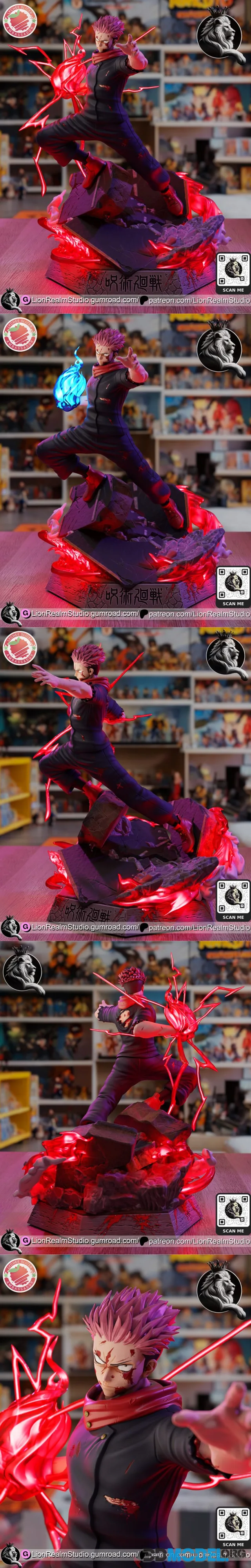 LionRealm Studio - Yuji Itadori – Printable