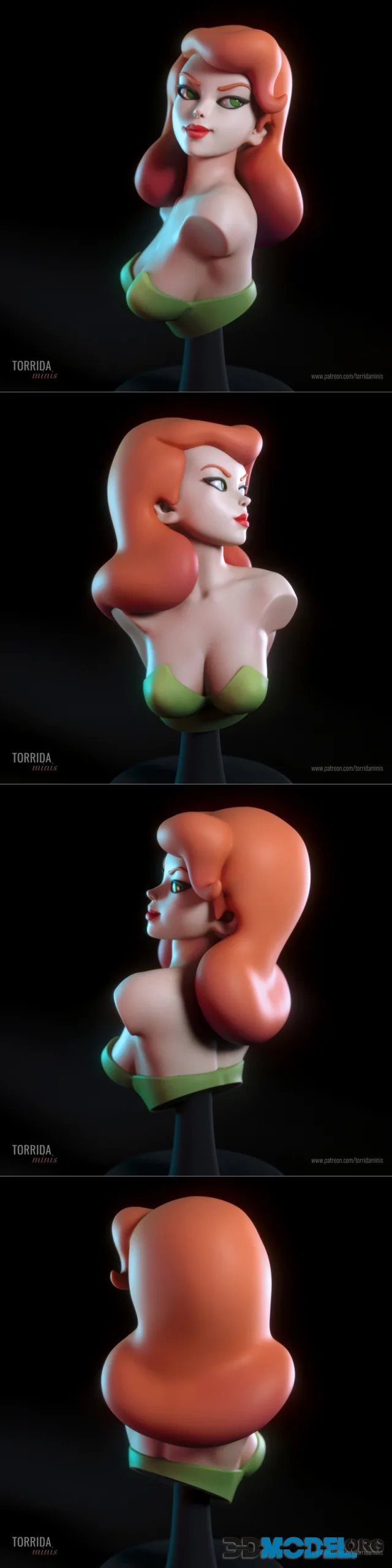 Torrida Minis - Poison Ivy Bust – Printable