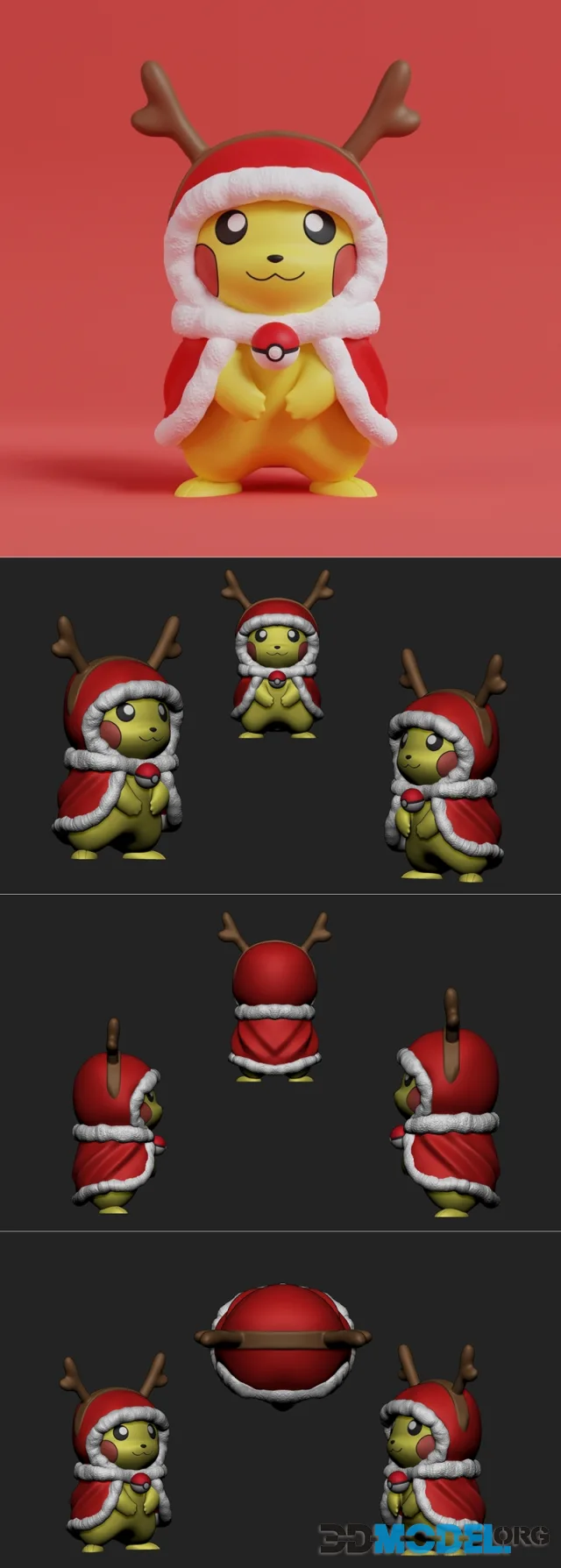 Pikachu Natal – Printable
