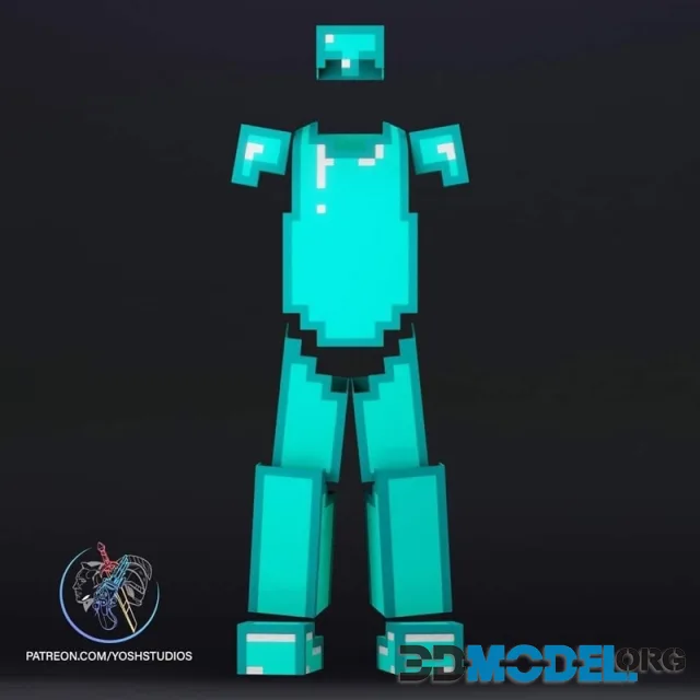 Diamond Minecraft Armor – Printable