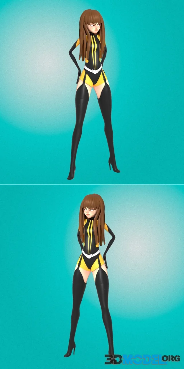 Cartoon Girl – Printable