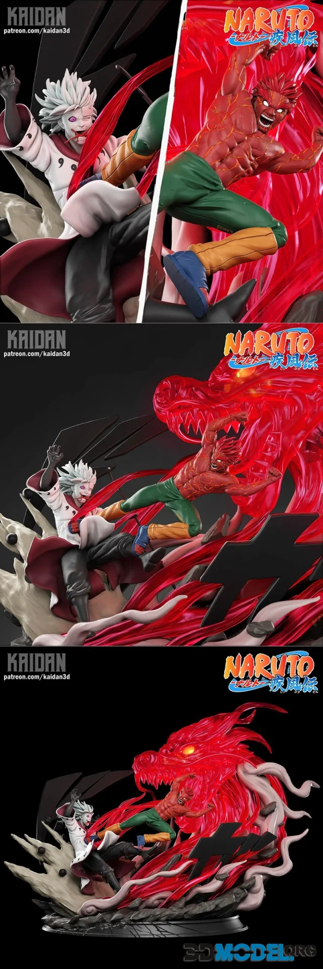 Kaidan3D - Guy vs Madara – Printable