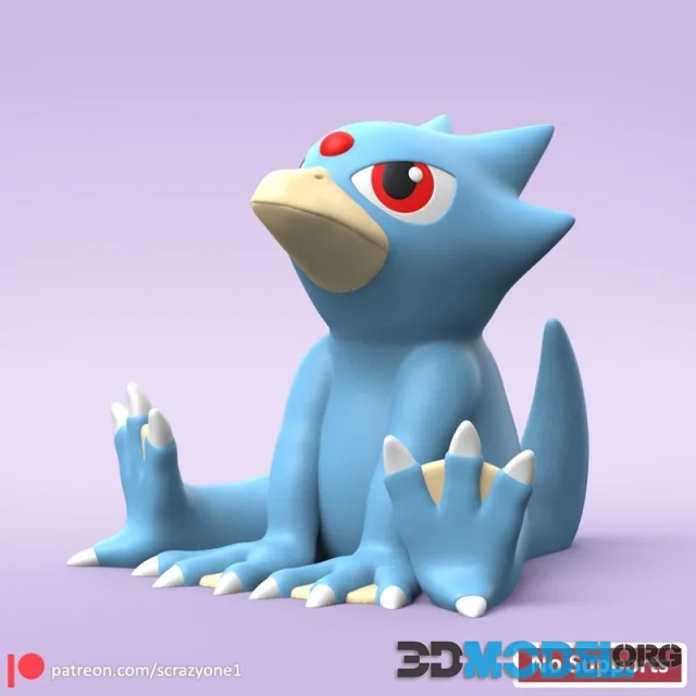 Sitting Golduck – Printable