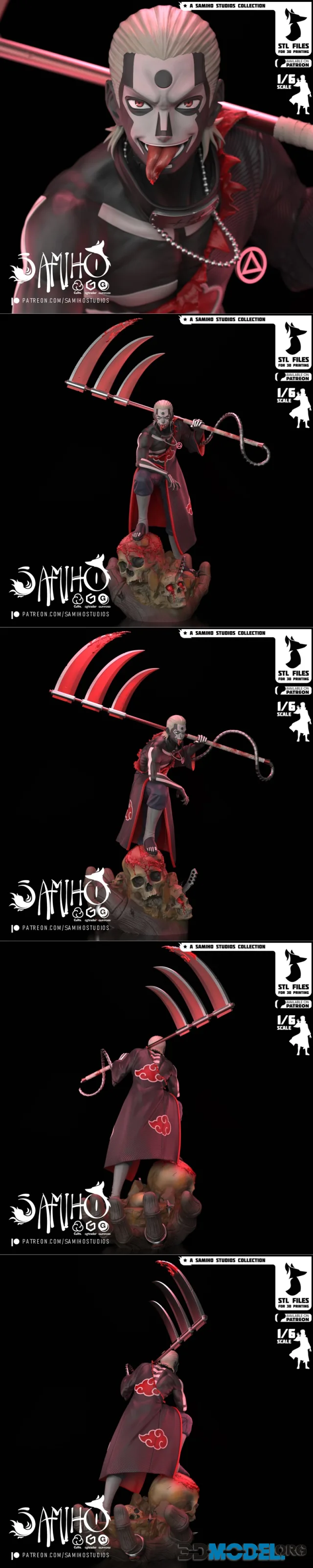 Samiho Studios - Akatsuki - Hidan – Printable