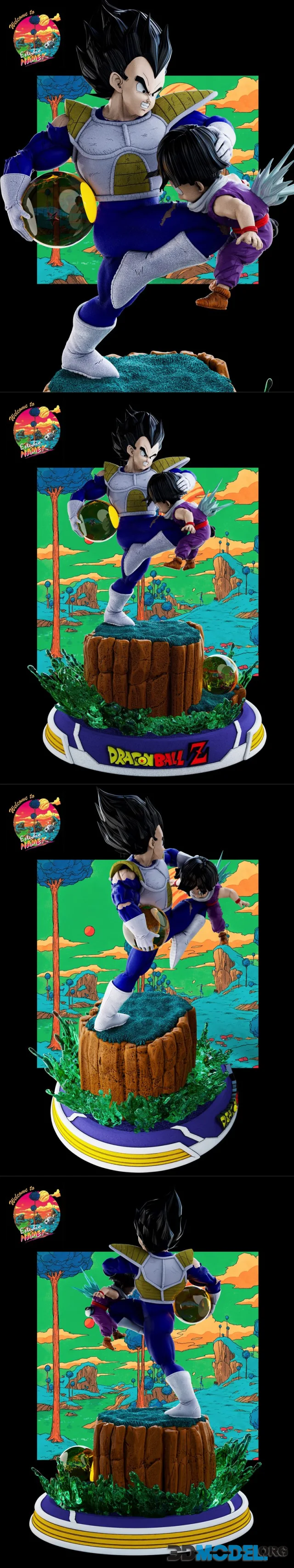 Vegeta vs Gohan – Printable