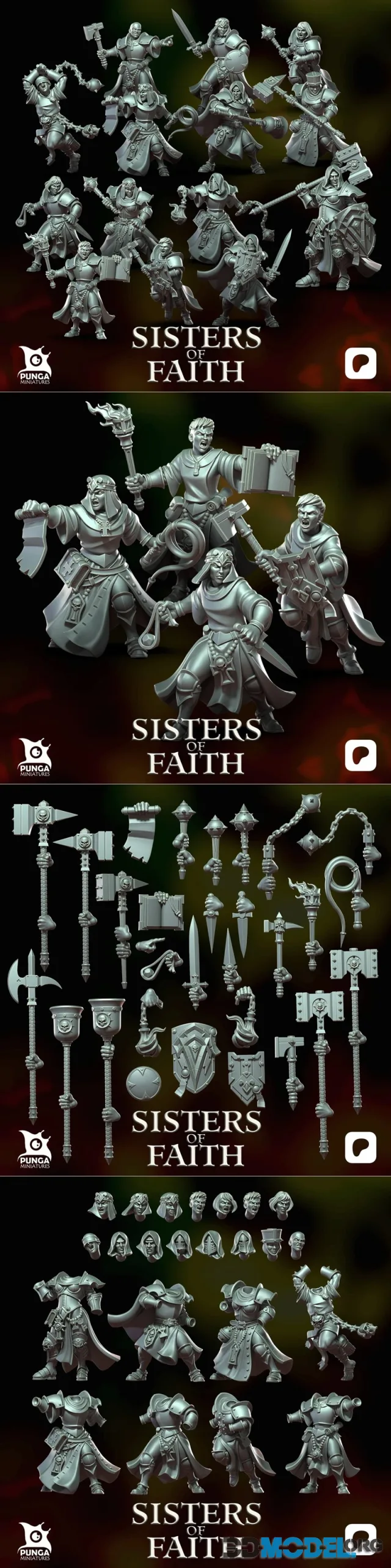 Punga Miniatures - Sisters of Faith – Printable