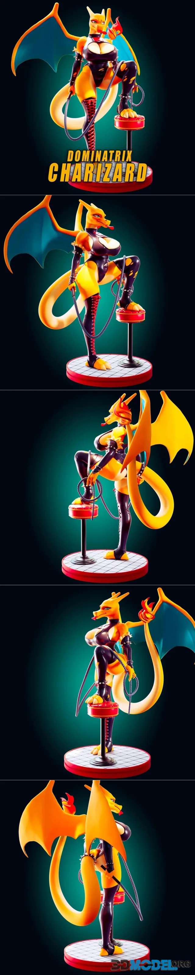 Officer Rhu - Dominatrix Charizard – Printable