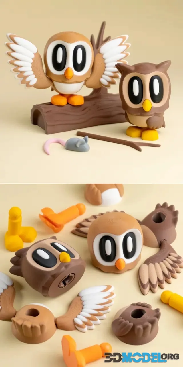 Blob Lab Owl – Printable