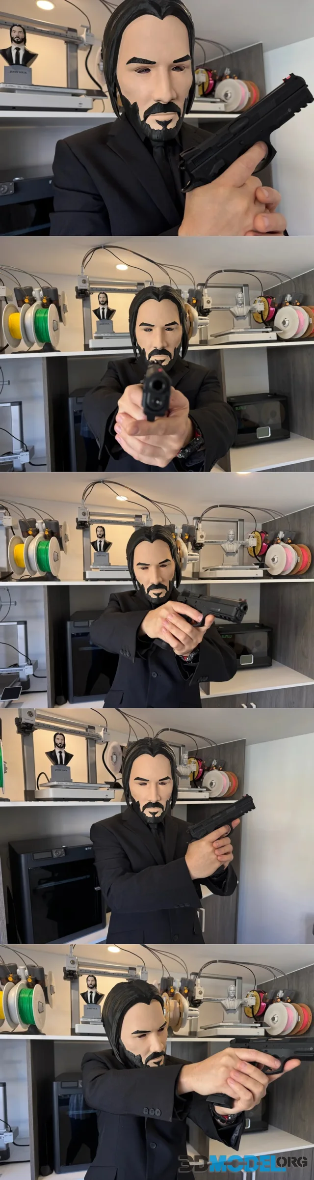 John Wick Cosplay Mask – Printable