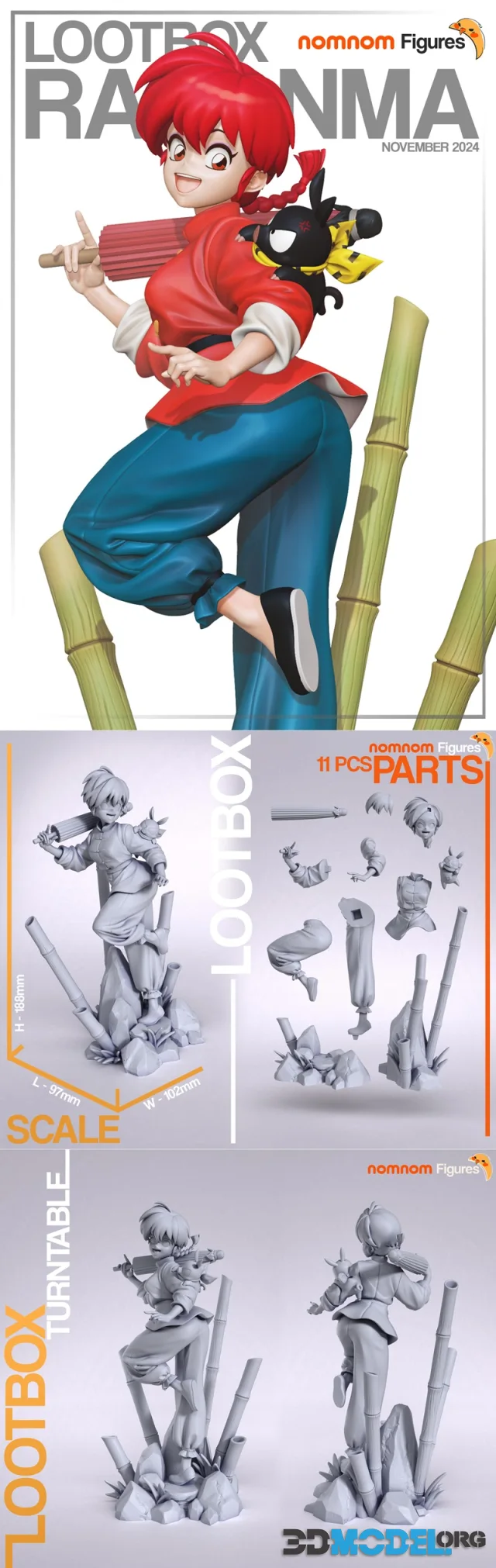 Nomnom Figures - Ranma – Printable