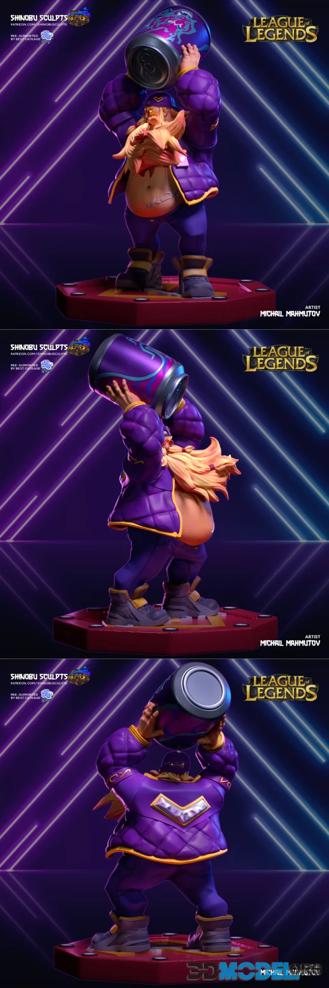 Gragas - LOL - Shinobu Sculpt – Printable