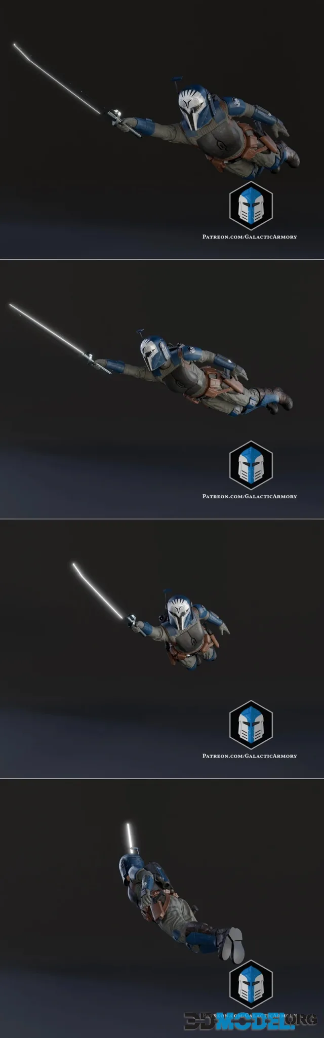 Bo Katan Figurine - Pose 3 – Printable