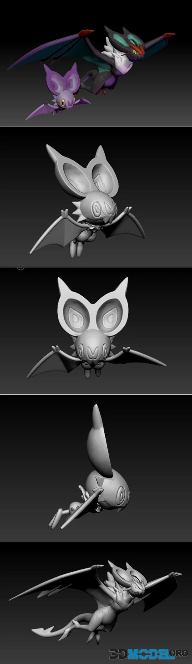 Pokemon Noibat and Noivern – Printable