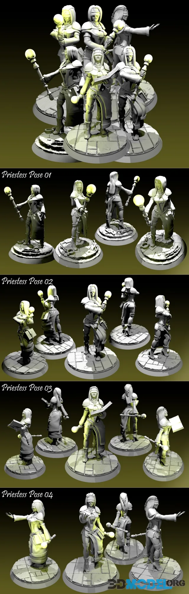 Foxy Models - Priestess – Printable