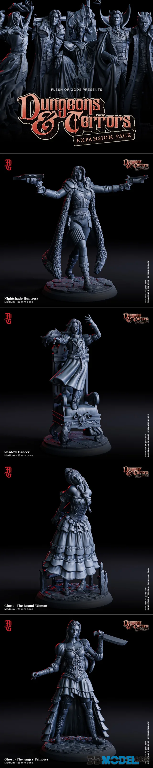 Flesh Of Gods - Dungeons and Terrors Expansion Pack – Printable