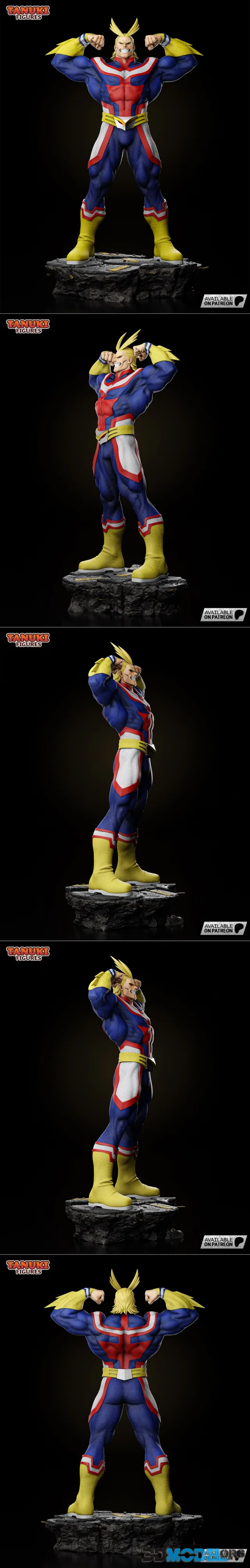 Tanuki Figures - Allmight – Printable