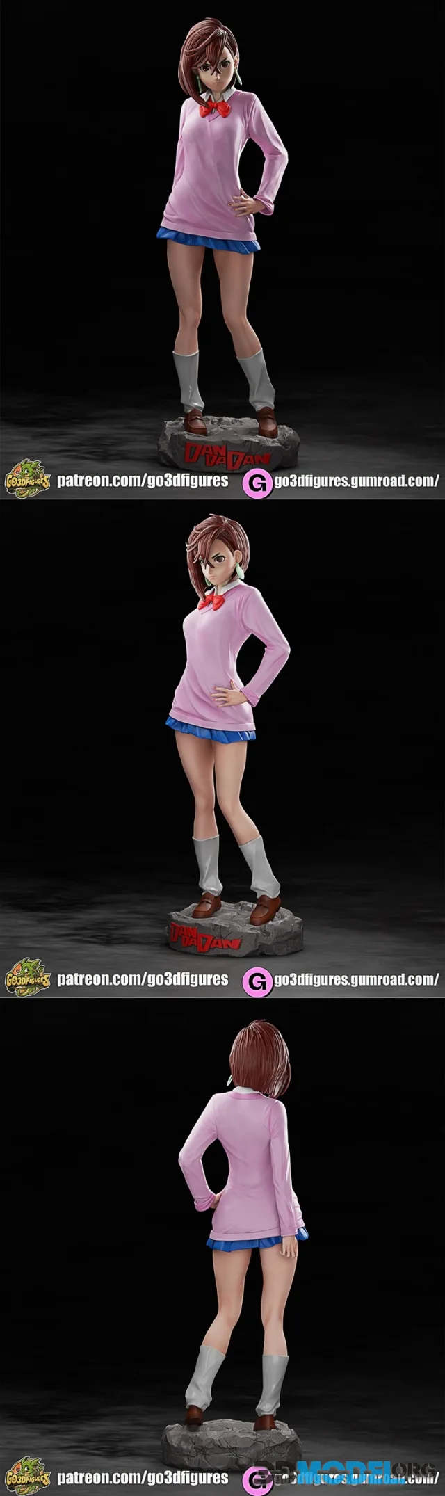 Go3DFigures - Dandadan - Momo Ayase – Printable