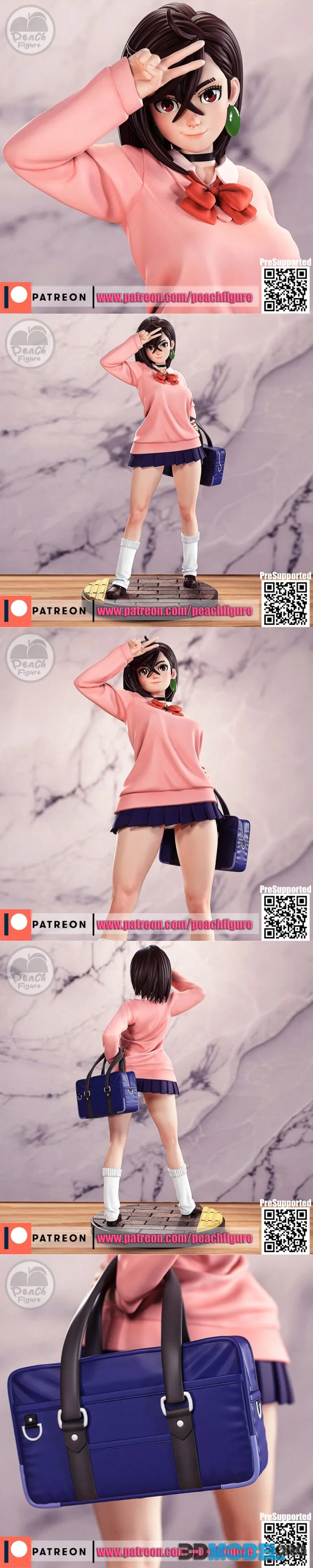 Peach Figure - Dandadan - Momo Ayase – Printable