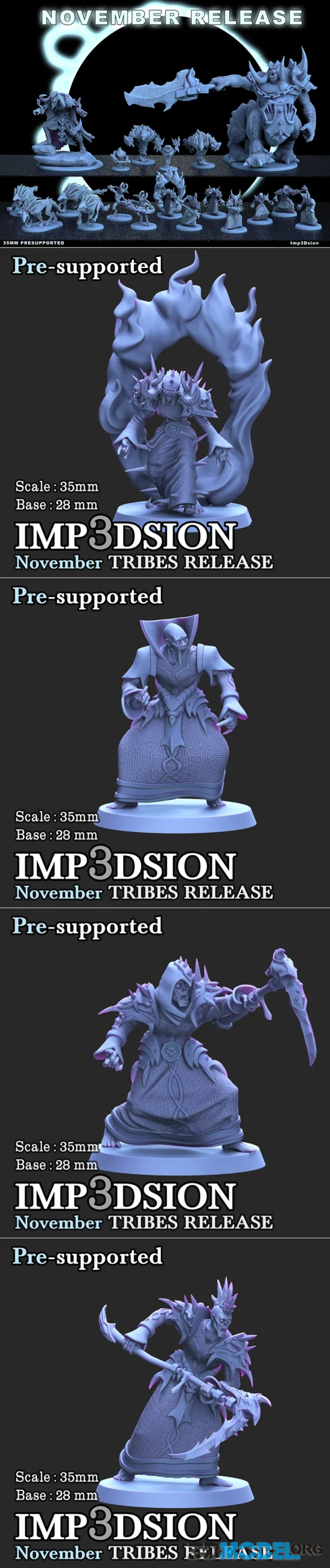 Imp3dsion - Demons on Tribes November 2024 – Printable