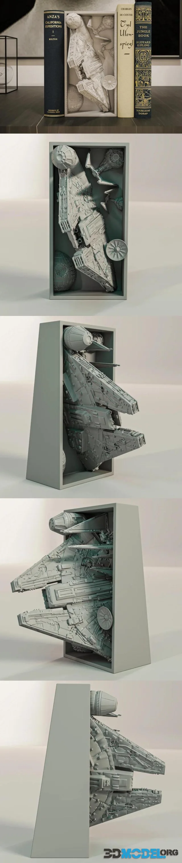Star Wars Book Nook and Wall Mount – Printable