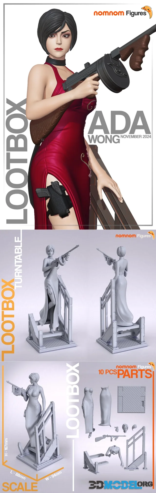 Nomnom Figures - Ada Wong - Resident Evil – Printable