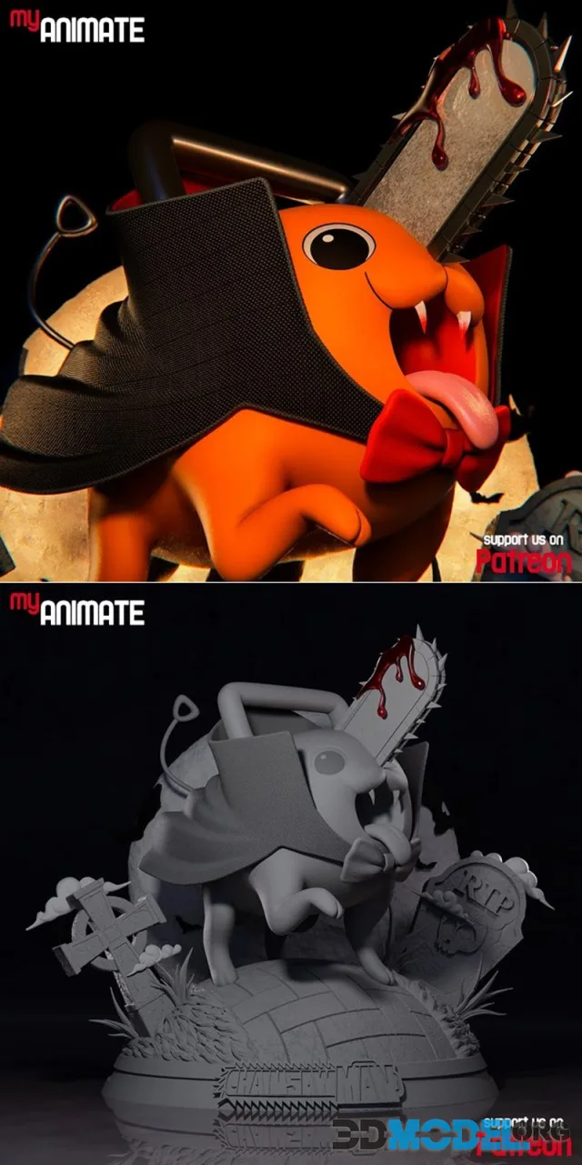 myAnimate - Pochita Halloween – Printable