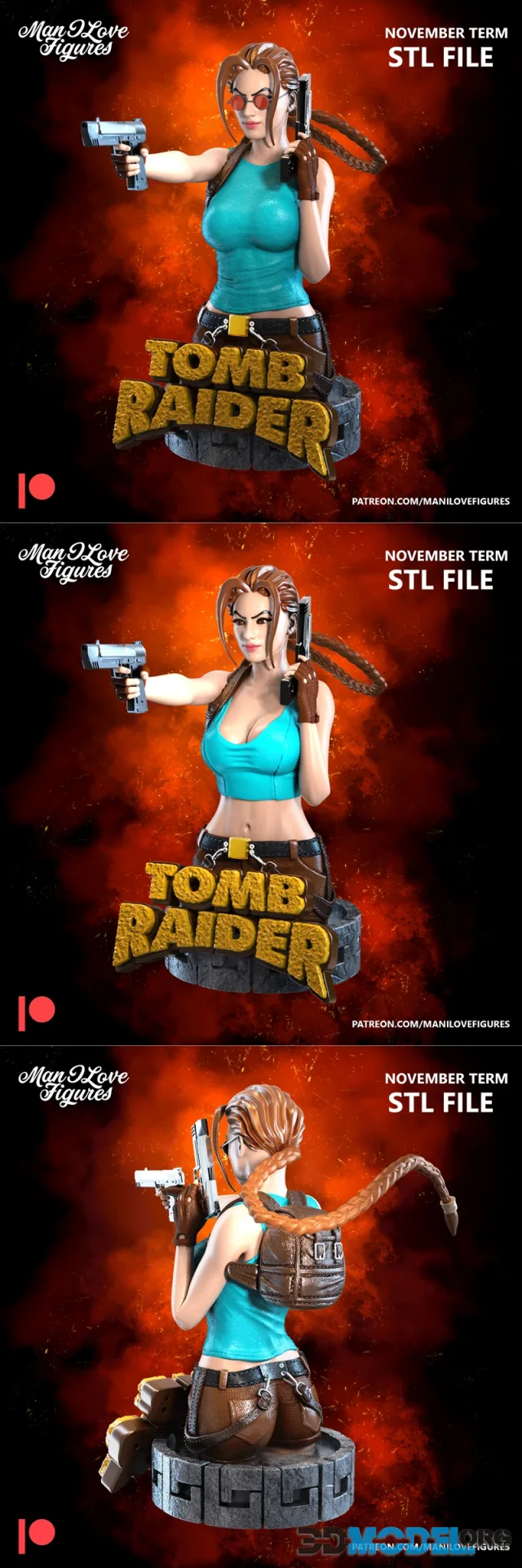 Lara Croft Bust – Printable