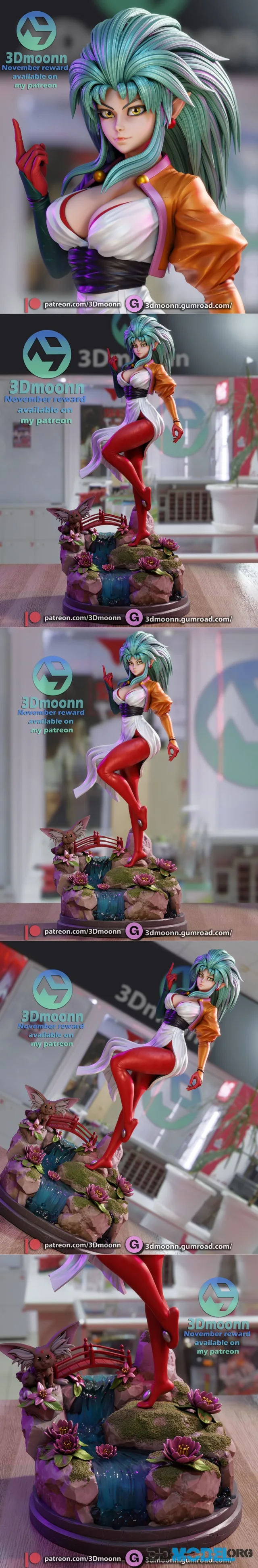 3Dmoonn - Ryoko Hakubi – Printable
