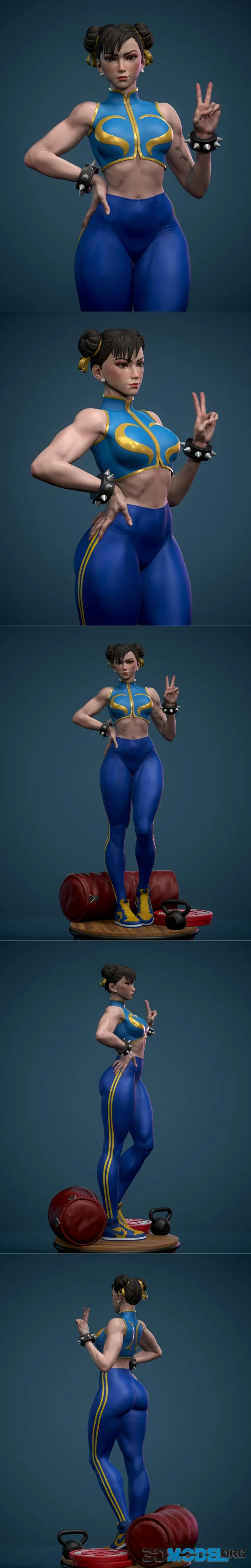 Chun-Li Statue by Alvaro Stuardo – Printable