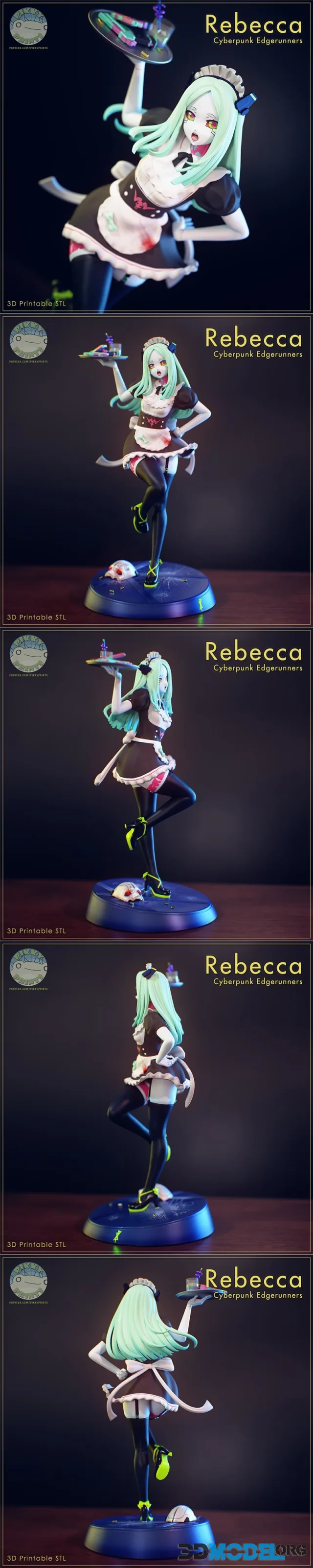 Maid Rebecca - Cyberpunk Edgerunners – Printable