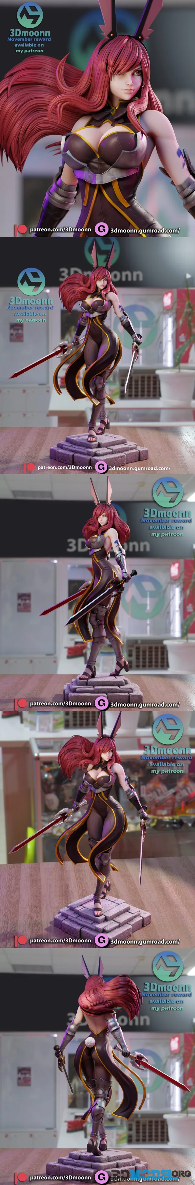 3DMoonn - Erza Scarlet - Fairy Tail – Printable