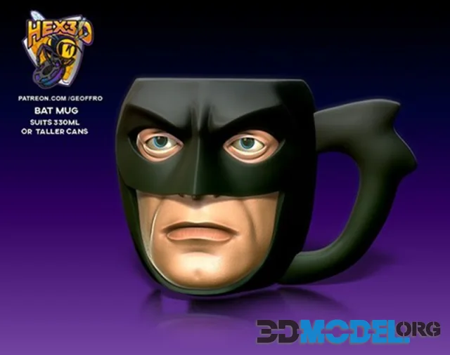 Hex3D - Batmug – Printable